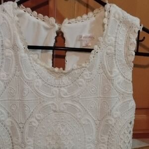 Xhilaration White Lace Blouse